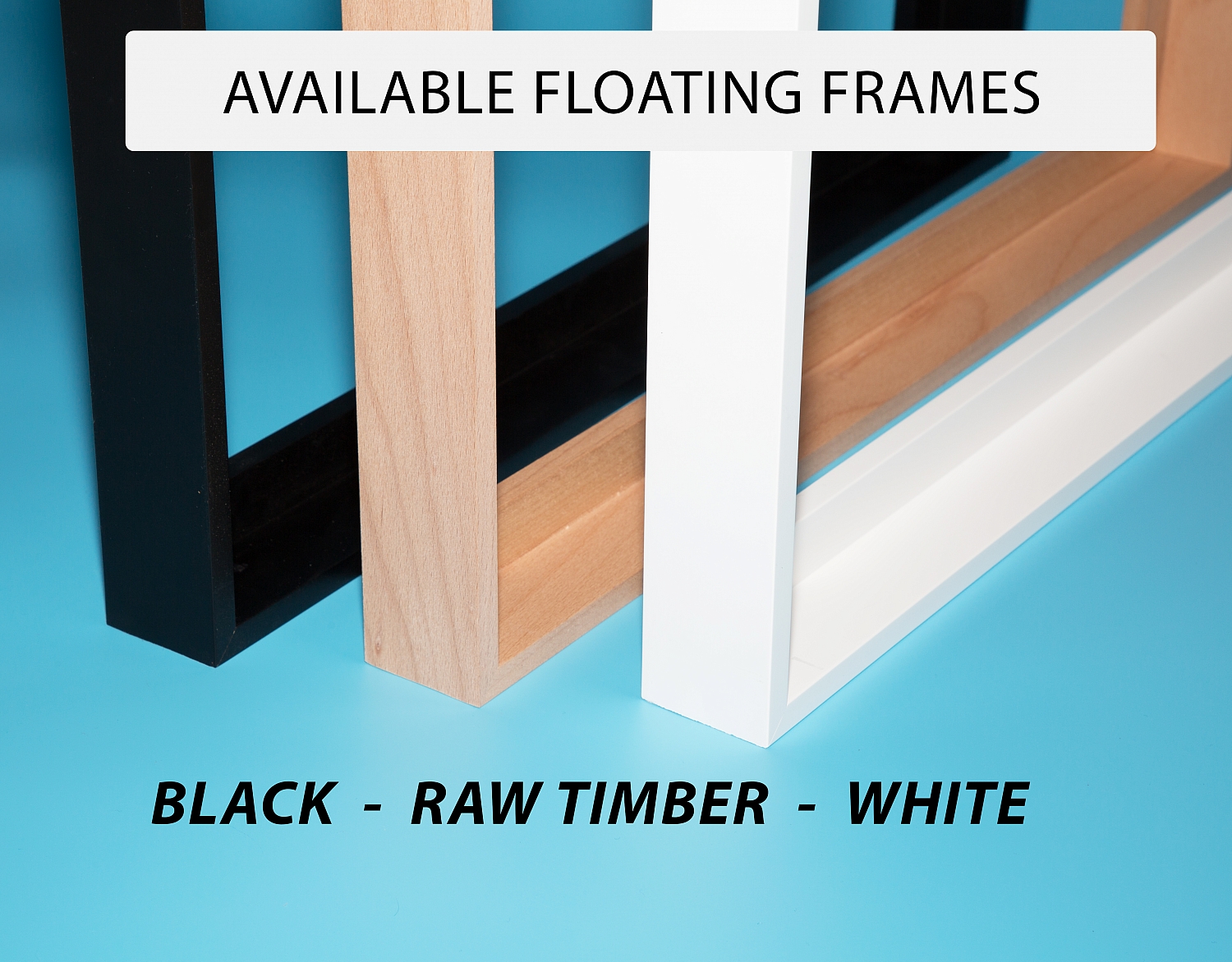 RAW timber, WHITE, BLACK, Floating Frames (shadow box frame) DIY Canvas kit | Floating_Frames_AVAL.jpg