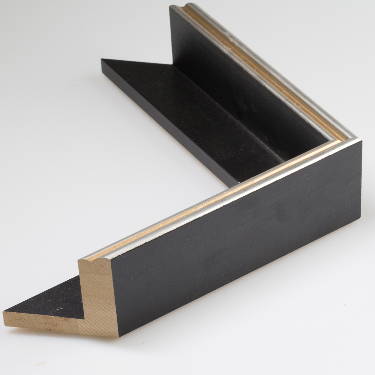 Barocco - Float Silver-Black Moulding Frame (Shadow Box Frame), DIY Canvas kit | _MG_8553-2.jpg