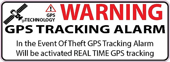 WARNING GPS TRACKING ALARM x2