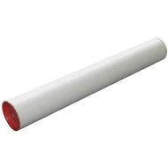 Cardboard White Mailing Tubes 60mm (diameter) x 1.8(thick wall) x 660mm(long) Red caps Box 50
