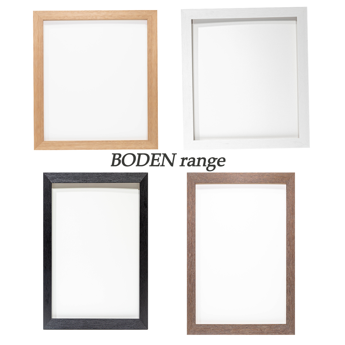 BODEN range wood grain picture frames, sizes from A4 | bodrange.jpg