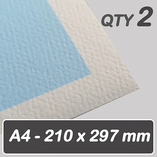 A4 - 210 x 297 mm Creative Textured Cotton Paper 320gsm (QTY 2)